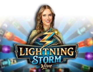 Lightning Storm slot logo by Evolution at iDEAL Casino