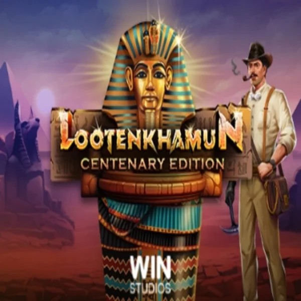 Loot'en Khamun the Dead Sea Scrolls slot logo by Win Studios at iDEAL Casino